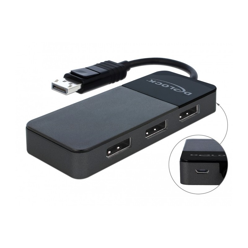 Buy DELOCK DisplayPort 1.4 Splitter - 1x DP In to 3x DP Out - MST Hub in Cyprus, Nicosia, Limassol, Larnaka, Pafos