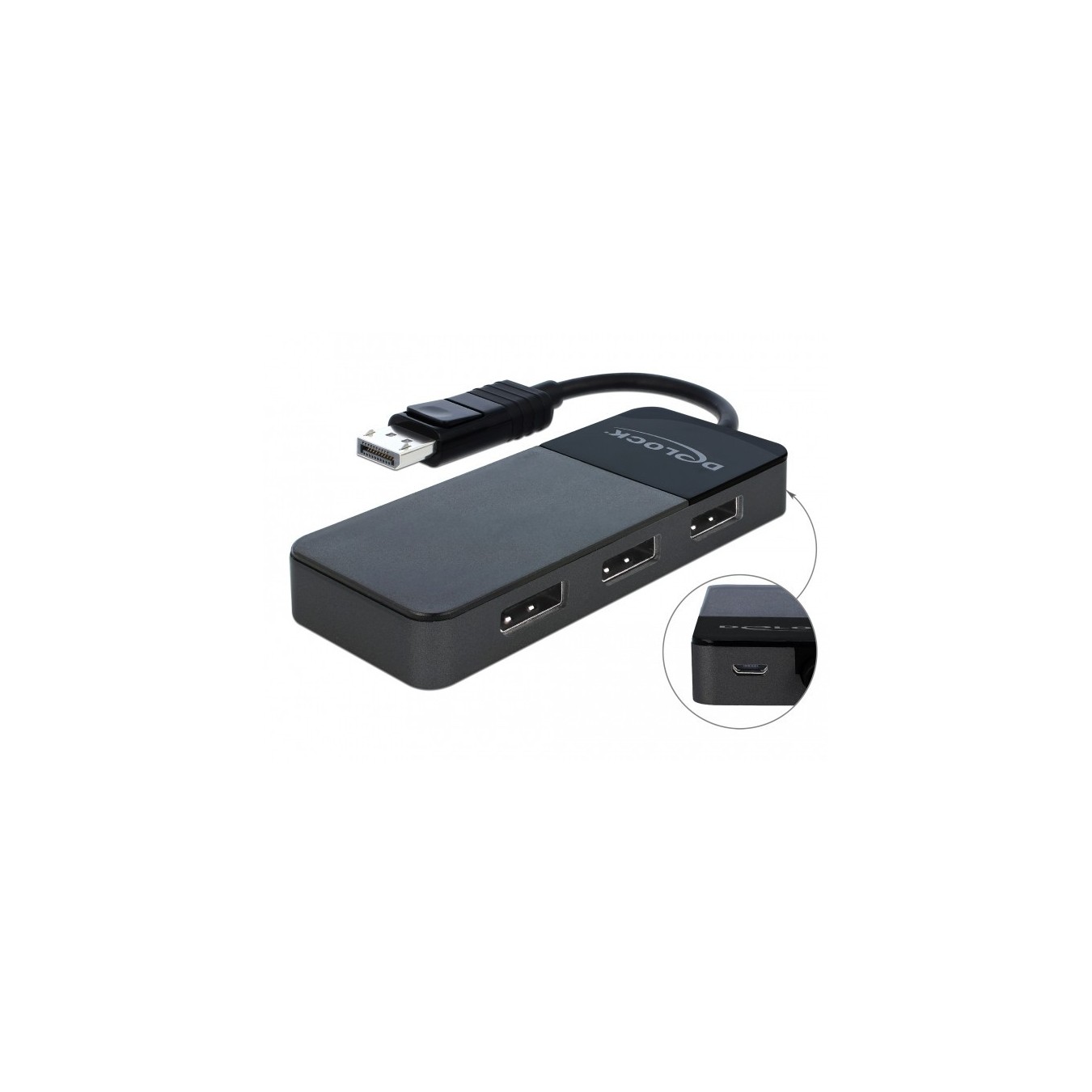 DELOCK DisplayPort 1.4 Splitter - 1x DP In to 3x DP Out - MST Hub — Buy in Cyprus with Fast Delivery