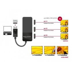 Buy DELOCK DisplayPort 1.4 Splitter - 1x DP In to 3x DP Out - MST Hub in Cyprus, Nicosia, Limassol, Larnaka, Pafos