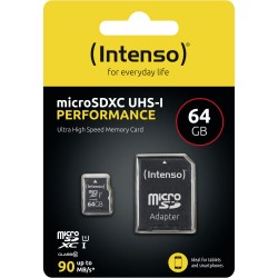 Buy CARD 64GB Intenso Micro - 3424490 - 64GB microSD UHS-I in Cyprus, Nicosia, Limassol, Larnaka, Pafos