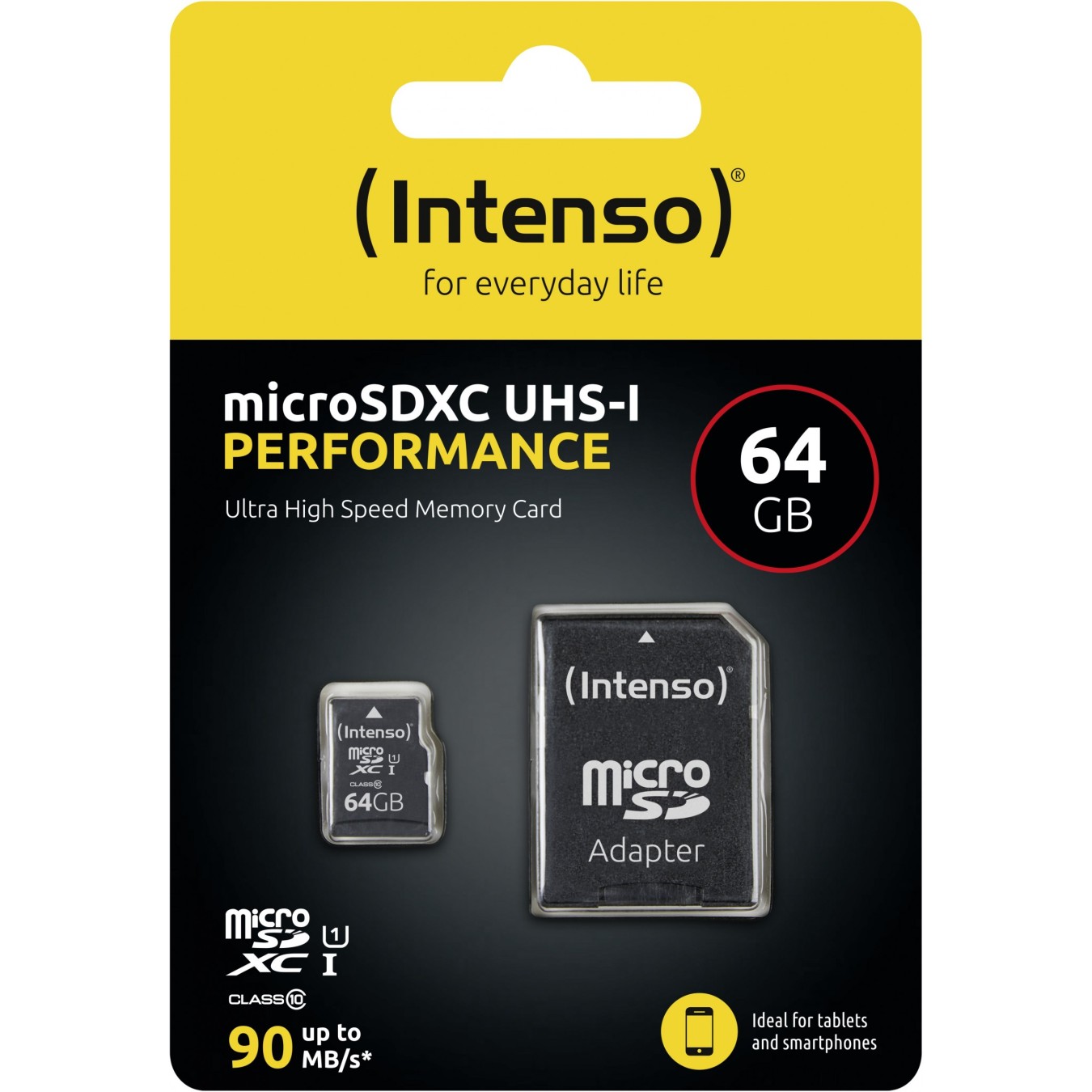 CARD 64GB Intenso Micro - 3424490 - 64GB microSD UHS-I — Buy in Cyprus with Fast Delivery