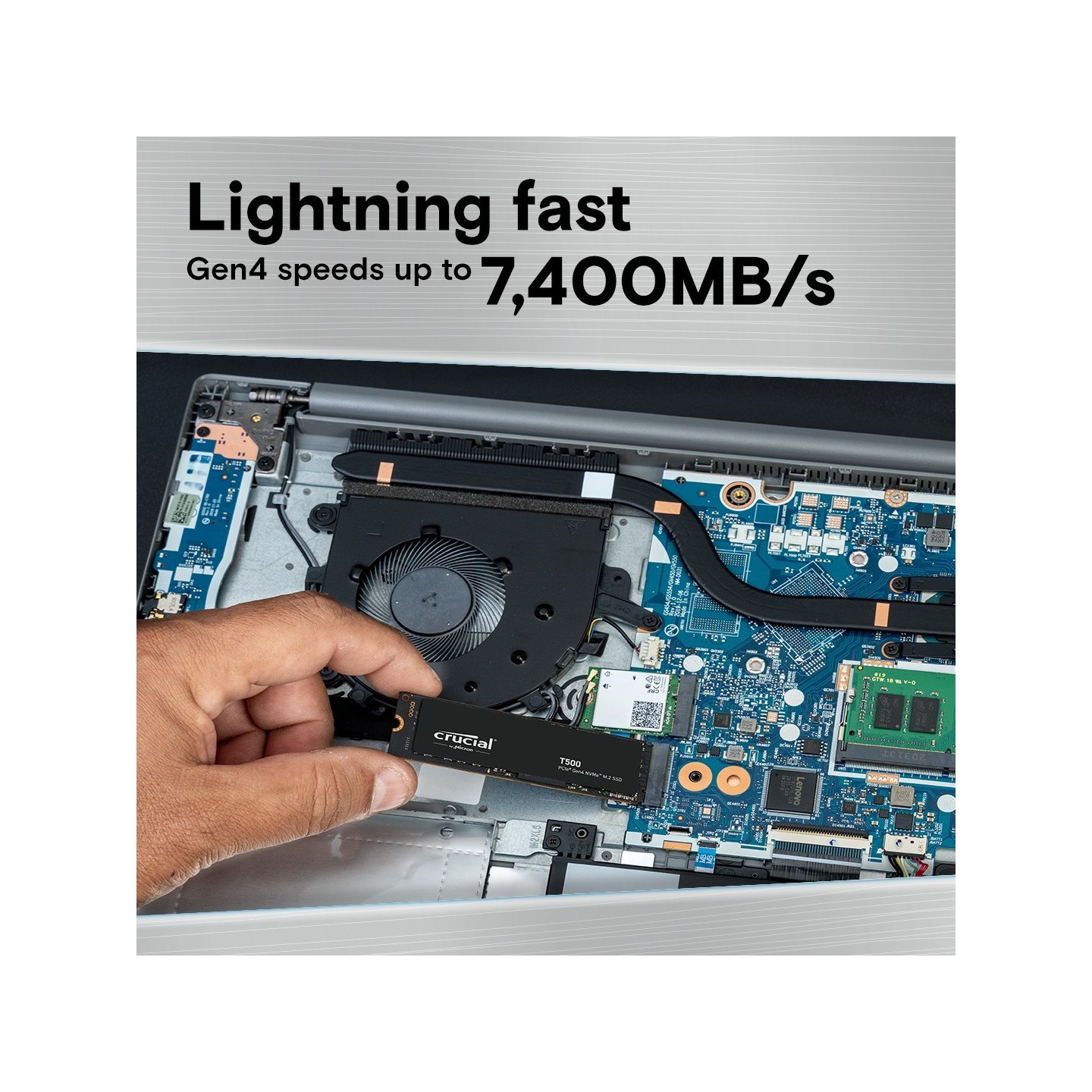 Crucial T500 2TB M.2 NVMe PCIe Gen4 x4 - CT2000T500SSD8 7400/7000 MB/s (Boxed) — Buy in Cyprus with Fast Delivery