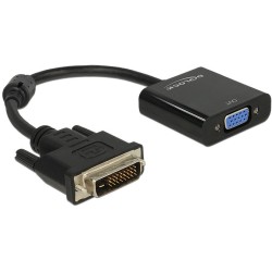 Buy DELOCK DVI 24+1 to VGA Adapter Cable - Black - DVI-I (24+1) to VGA, passive,... in Cyprus, Nicosia, Limassol, Larnaka, Pafos