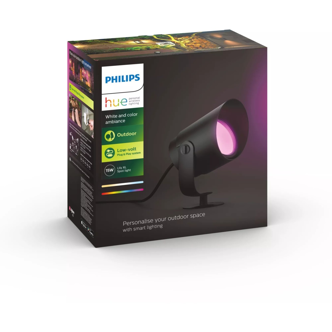 Philips Hue Lily XL Spot - RGB color, Dimmable, Zigbee, Floor Lamp — Buy in Cyprus with Fast Delivery