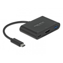 DELOCK USB-C to HDMI 4K30 Adapter - USB-A and USB-C PD Passthrough — Buy in Cyprus with Fast Delivery