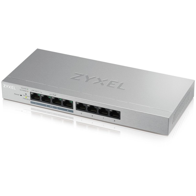 Buy Zyxel GS1200-8HPV2 8-Port PoE Gigabit Switch - GS1200-8HPV2 - 8 PoE ports, 6... in Cyprus, Nicosia, Limassol, Larnaka, Pafos