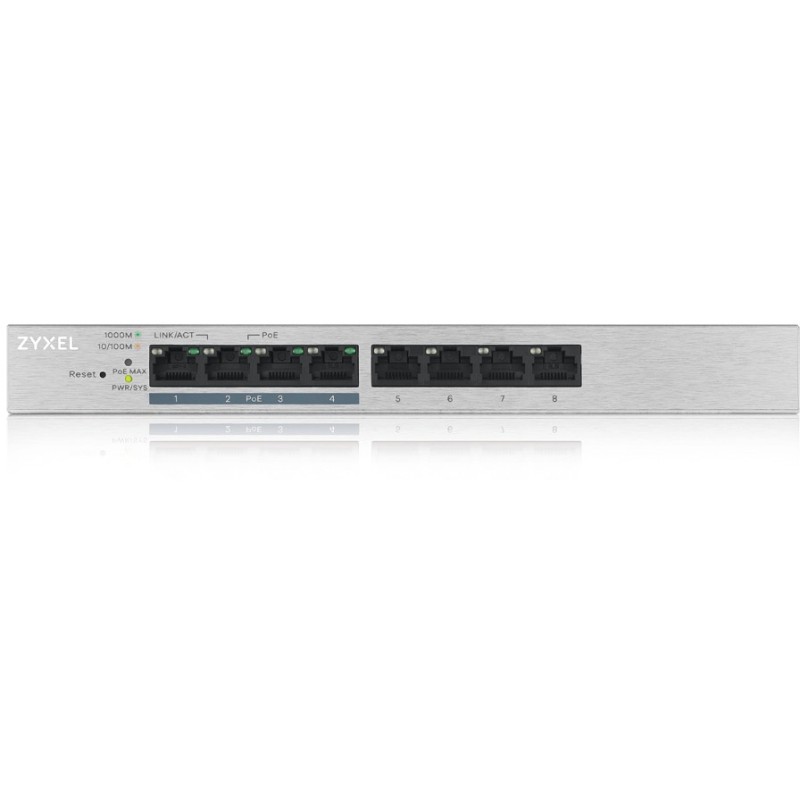 Buy Zyxel GS1200-8HPV2 8-Port PoE Gigabit Switch - GS1200-8HPV2 - 8 PoE ports, 6... in Cyprus, Nicosia, Limassol, Larnaka, Pafos