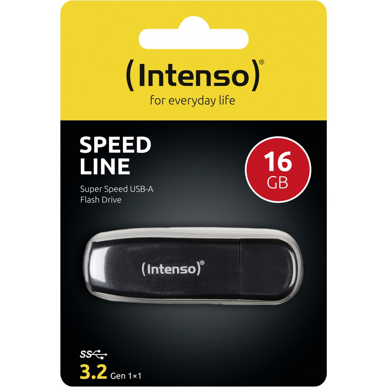 STICK 16GB USB 3.0 Intenso Speed Line Black - 3533470 - Black, 16GB, USB 3.0 — Buy in Cyprus with Fast Delivery