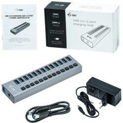 Buy D I-TEC USB 3.0 HUB 13 PORT 60 W - USB-A Hub, 60W PD in Cyprus, Nicosia, Limassol, Larnaka, Pafos