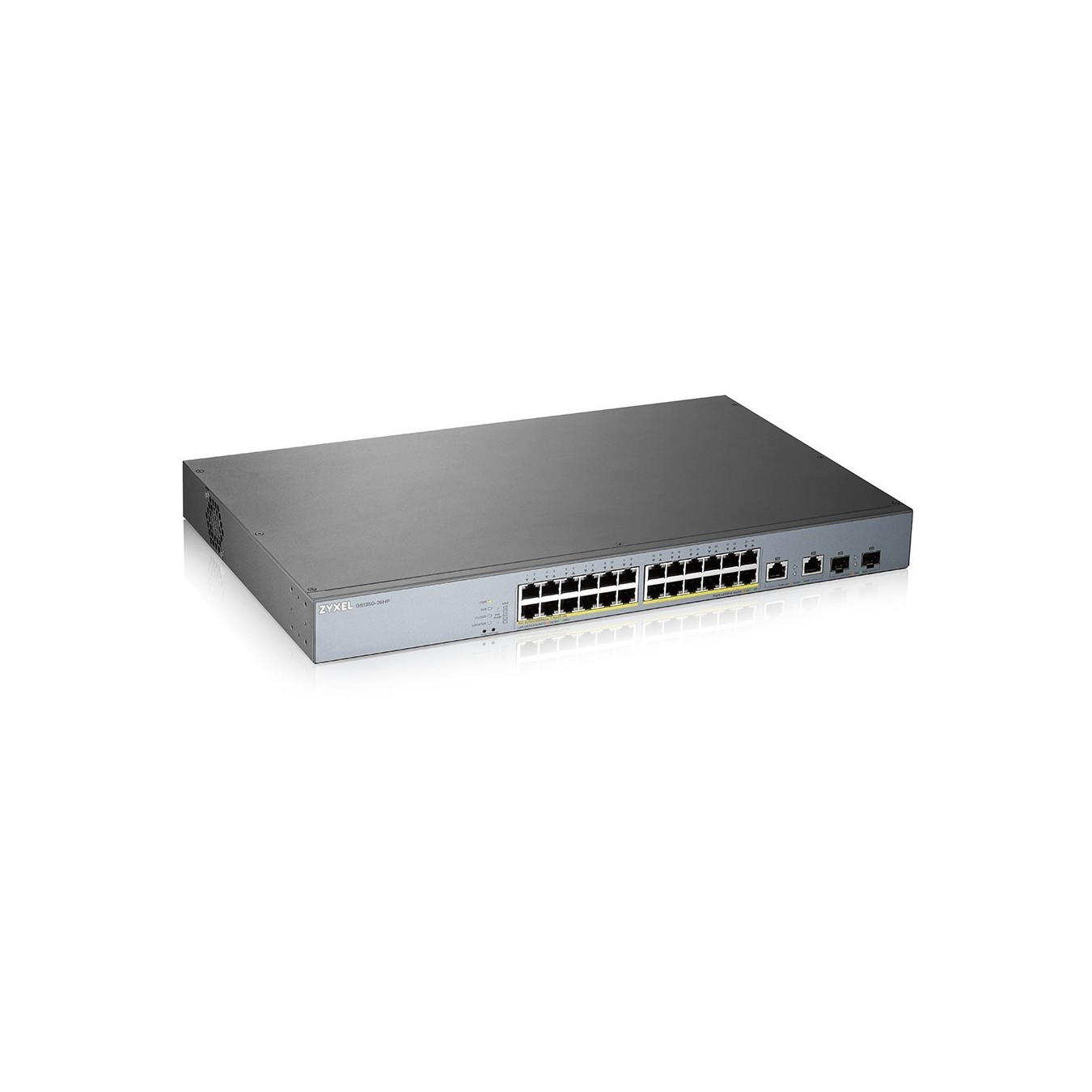 ZyXEL GS1350 RM M PoE+ - GS1350RM-M - 24-Port Gigabit Rackmount Smart Web-Managed PoE+ Switch