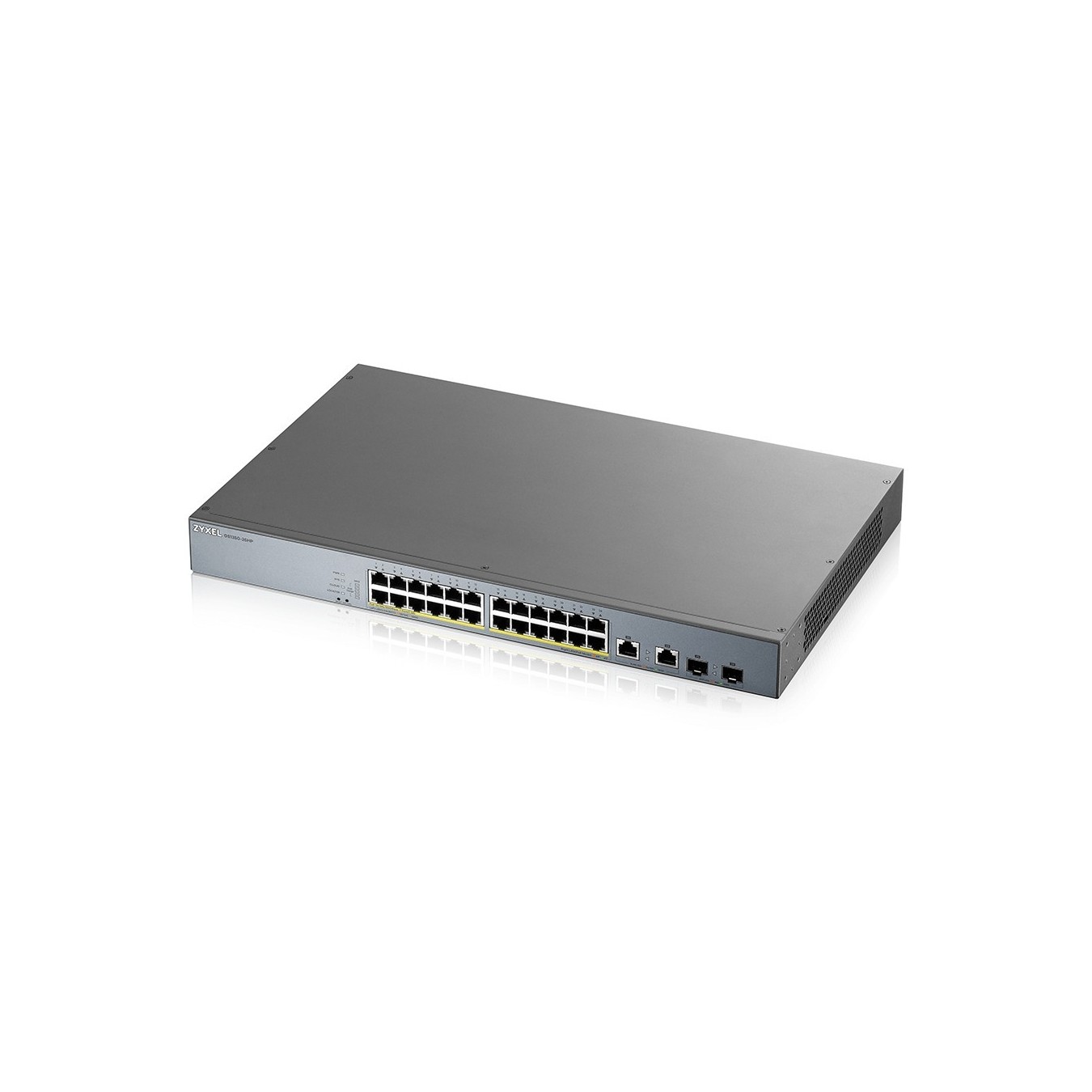 ZyXEL GS1350 RM M PoE+ - GS1350RM-M - 24-Port Gigabit Rackmount Smart Web-Managed PoE+ Switch
