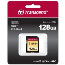 Transcend Card - SDC500S - 128GB SDXC V60 — Buy in Cyprus with Fast Delivery