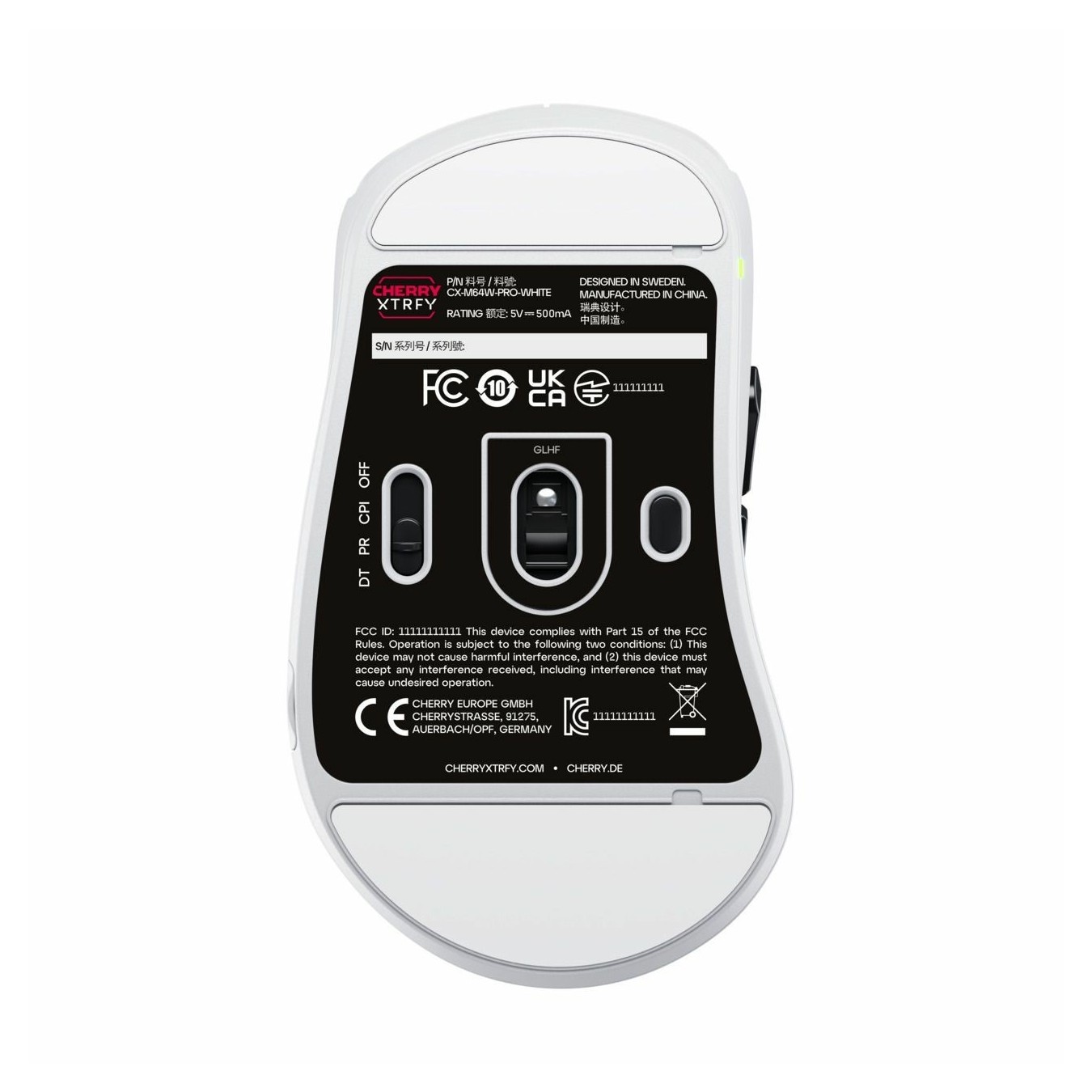 Cherry XTRFY CX-M64W-PRO - CX-M64W-PRO - White wireless mouse — Buy in Cyprus with Fast Delivery