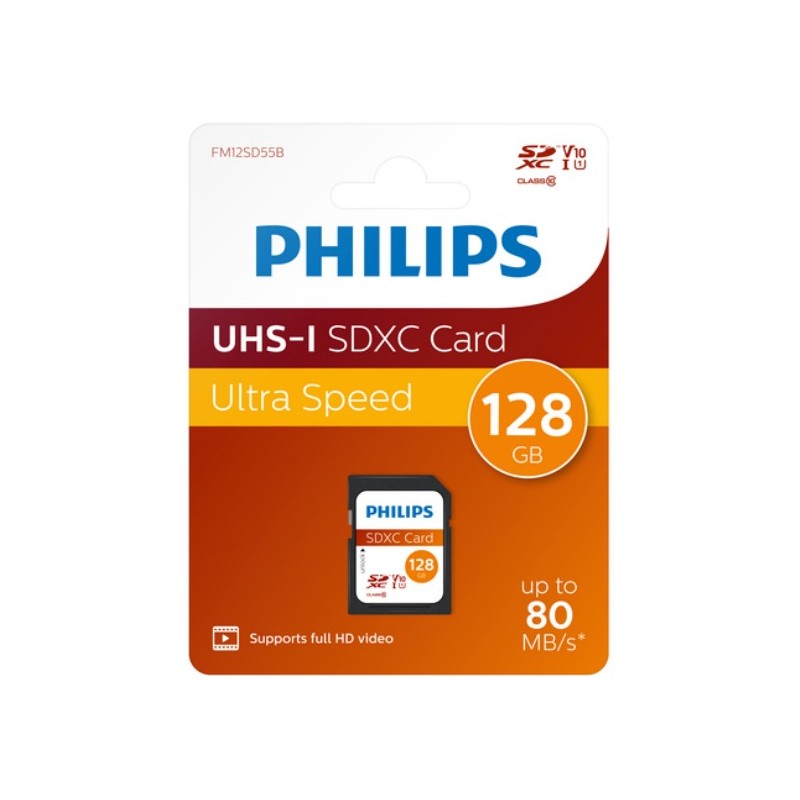 Buy CARD Philips XC Card - SD Card, 128GB, Class 10, UHS-I U1 in Cyprus, Nicosia, Limassol, Larnaka, Pafos