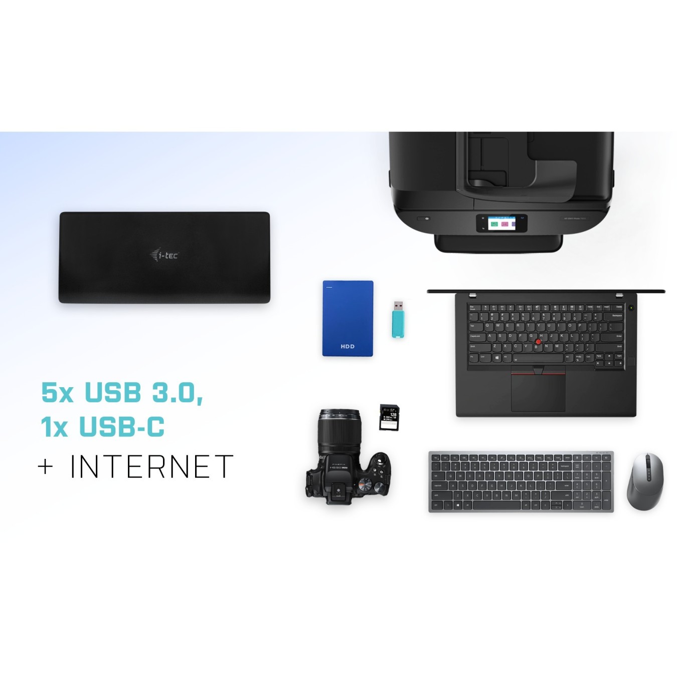 D I-TEC Dockingstation Quattro Display - DisplayLink Dock, 4x Display, USB-C Hub — Buy in Cyprus with Fast Delivery