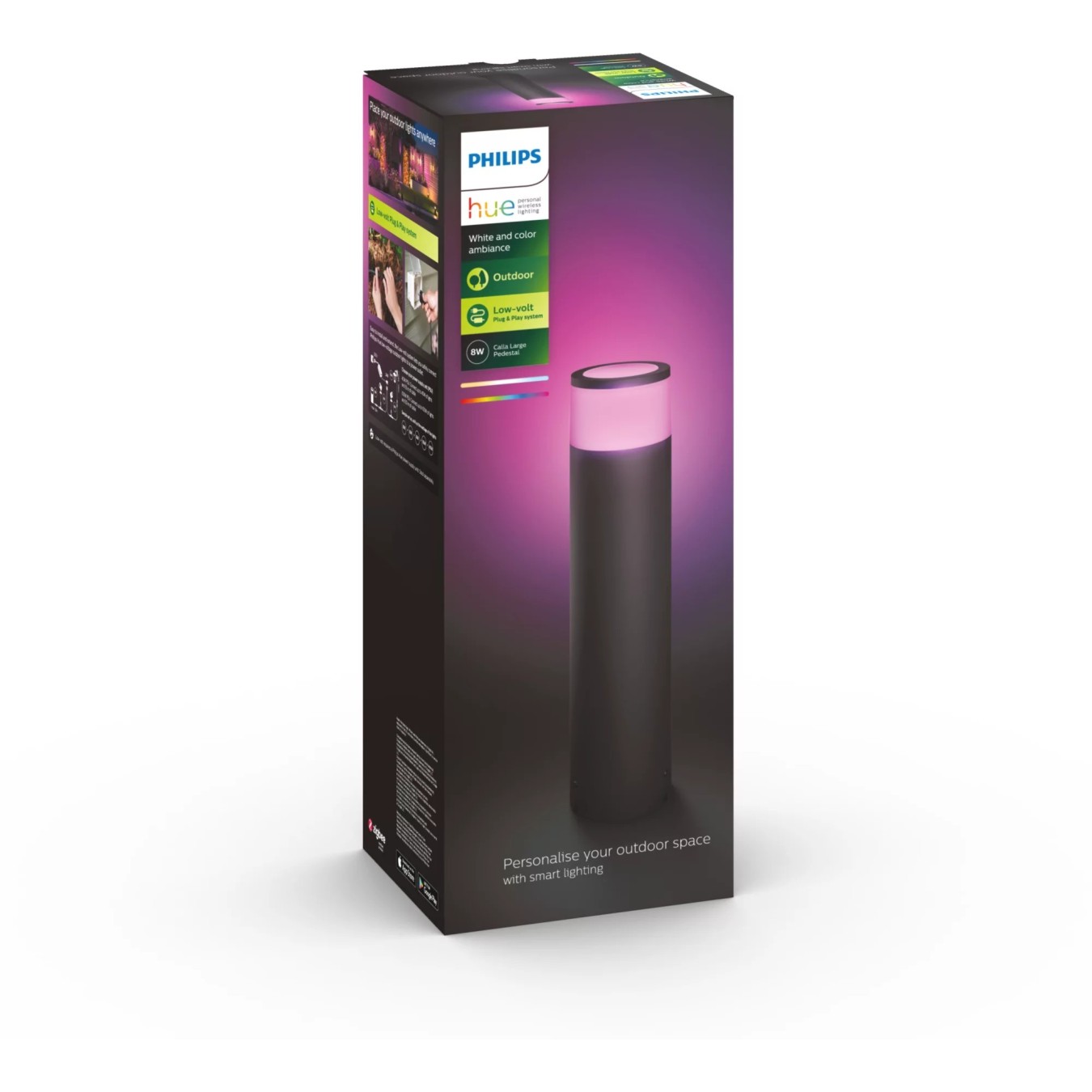 Philips Hue White & Color Ambiance Calla Floor Lamp Extension Large Black — Buy in Cyprus with Fast Delivery