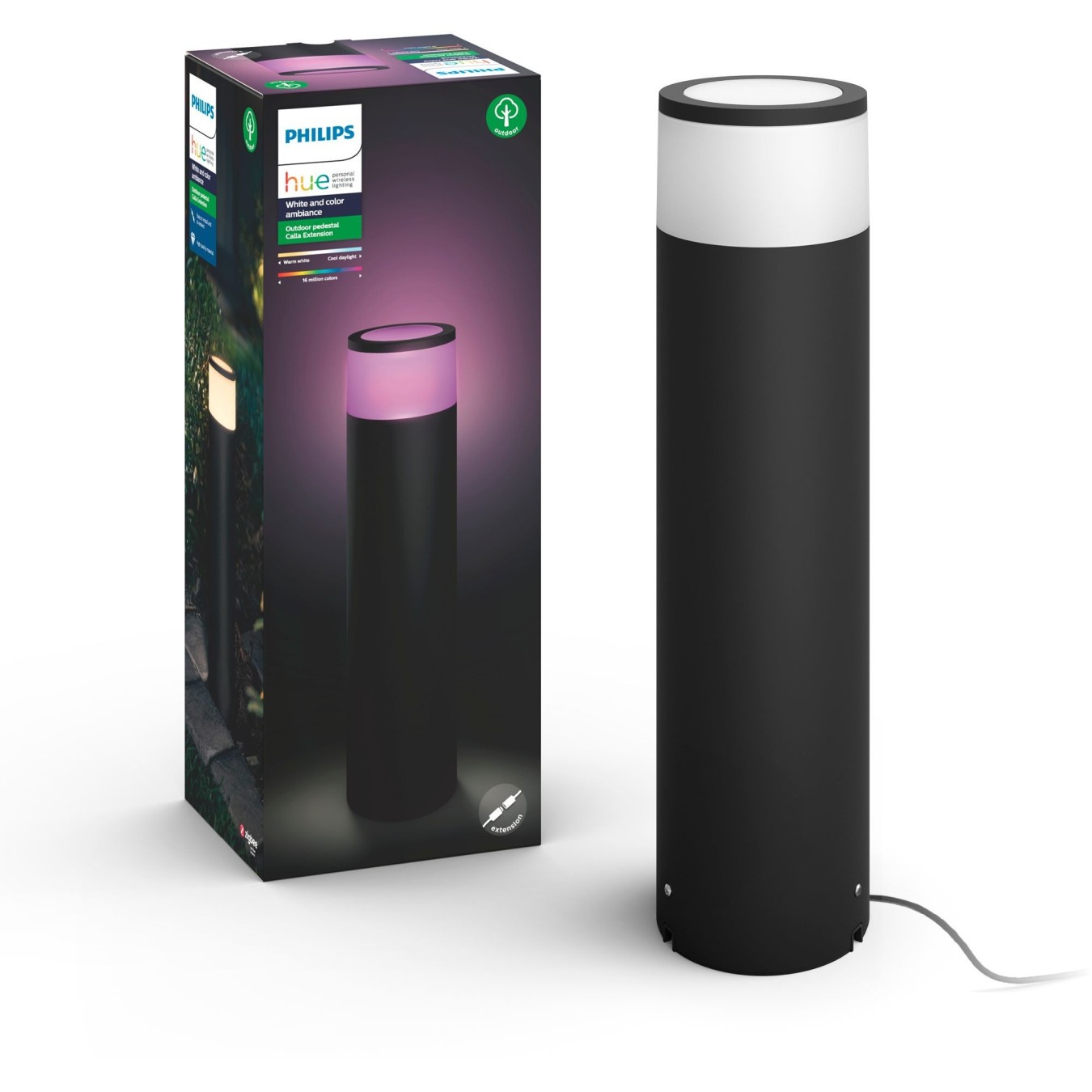 Philips Hue White & Color Ambiance Calla Floor Lamp Extension Large Black — Buy in Cyprus with Fast Delivery
