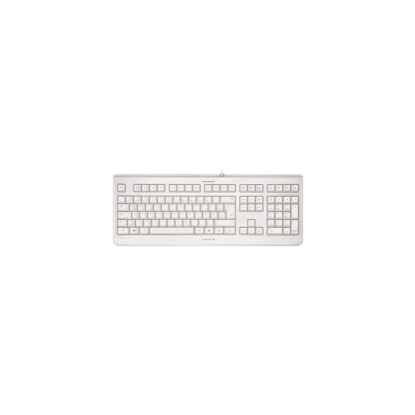 CHERRY KC 1068 - KC 1068 - Corded CH-Layout, white/gray, IP68 — Buy in Cyprus with Fast Delivery