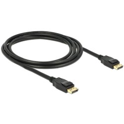 Buy DELOCK DisplayPort 1.2 Cable - 2 m - Black - 4K in Cyprus, Nicosia, Limassol, Larnaka, Pafos