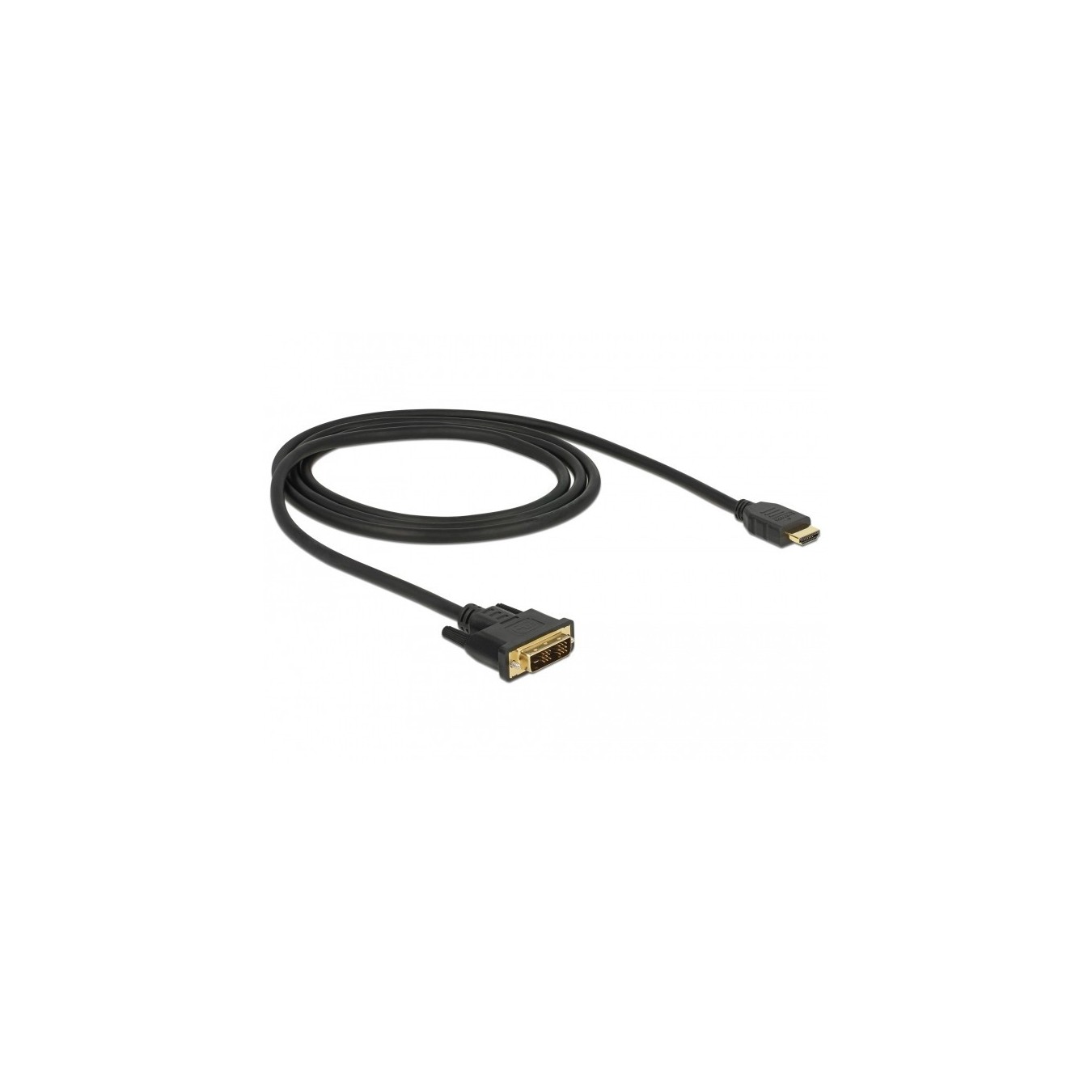 Delock DVI 18+1 to HDMI-A Cable - 1 m - Black — Buy in Cyprus with Fast Delivery