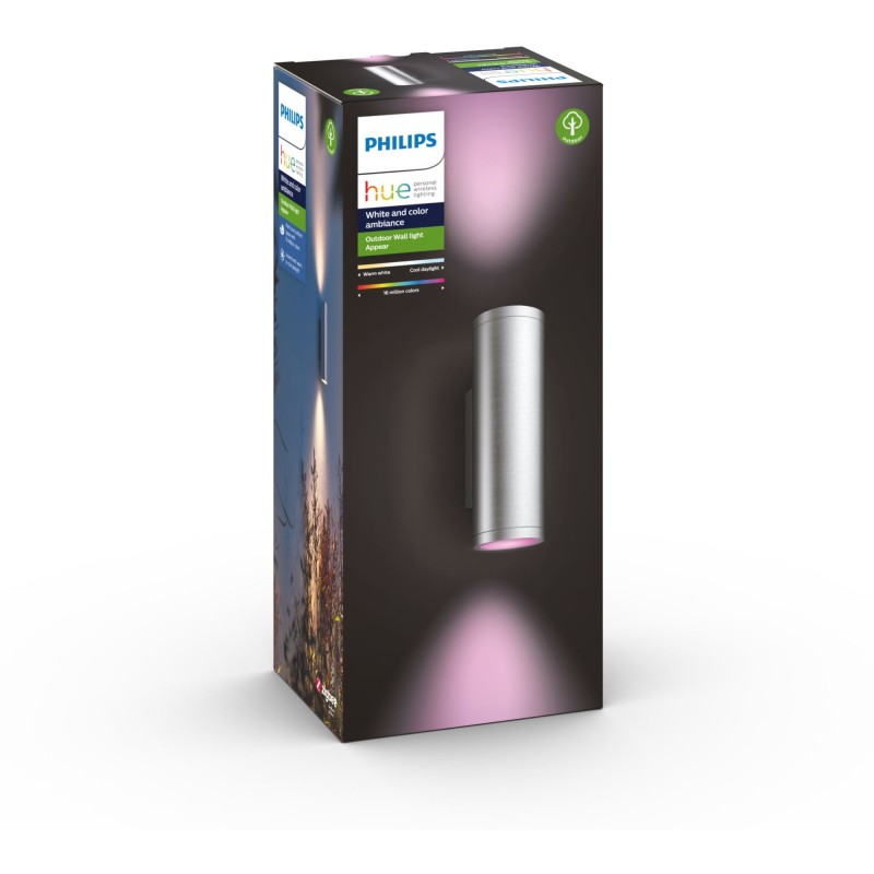 Buy Philips Hue White & Color Ambiance Appear Wall Light Round Stainless Steel -... in Cyprus, Nicosia, Limassol, Larnaka, Pafos
