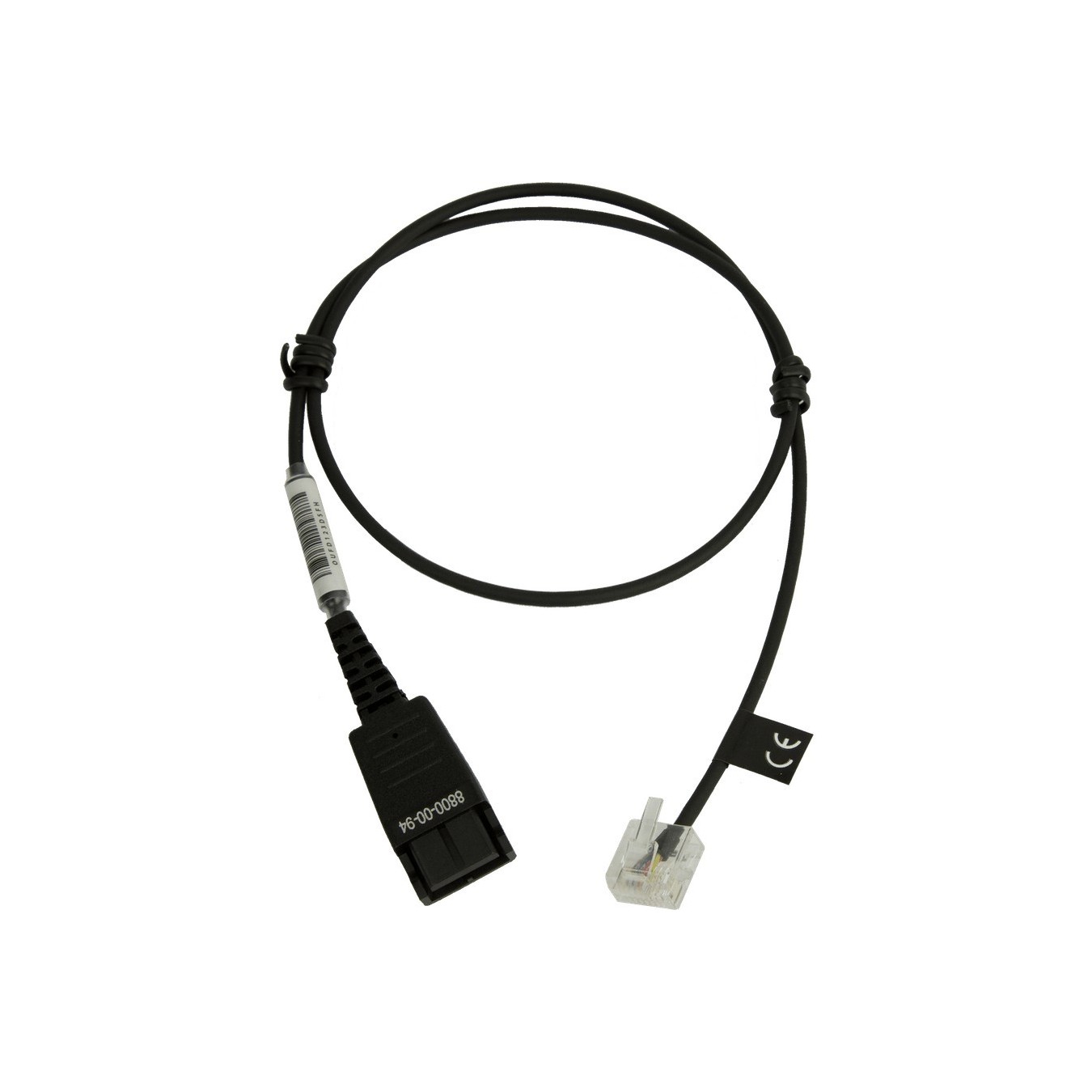Jabra QD to RJ45 Straight Cable - 0.5 m for Agfeo ST40 — Buy in Cyprus with Fast Delivery