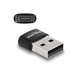 Buy DELOCK USB 2.0 Adapter USB Type-A to USB Type-C - Black in Cyprus, Nicosia, Limassol, Larnaka, Pafos