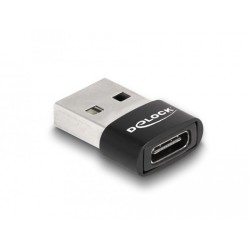 Buy DELOCK USB 2.0 Adapter USB Type-A to USB Type-C - Black in Cyprus, Nicosia, Limassol, Larnaka, Pafos