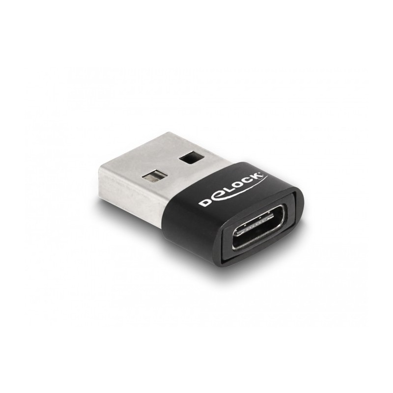 Buy DELOCK USB 2.0 Adapter USB Type-A to USB Type-C - Black in Cyprus, Nicosia, Limassol, Larnaka, Pafos