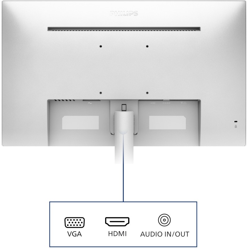 Buy Philips 60.5cm (23.8") 241V8AW - IPS panel, 23.8" display, 100Hz, HDMI, White in Cyprus, Nicosia, Limassol, Larnaka, Pafos