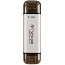 TRANSCEND External SSD USB 10Gbps Type-C - ESD310S - Silver, 512GB — Buy in Cyprus with Fast Delivery