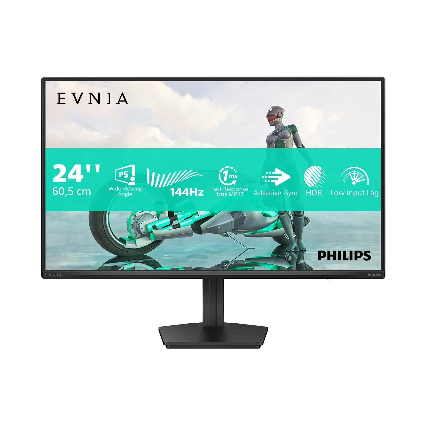 PHILIPS Evnia 24M2N3200NF 23.8" FHD 144Hz IPS 1ms HDMI DP (Boxed) — Buy in Cyprus with Fast Delivery