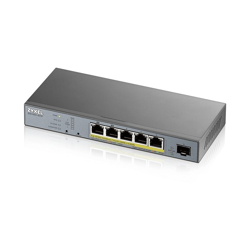 Buy Zyxel GS1350-6HP PoE Switch - GS1350-6HP - 5+1P, Smart Managed, Gigabit in Cyprus, Nicosia, Limassol, Larnaka, Pafos