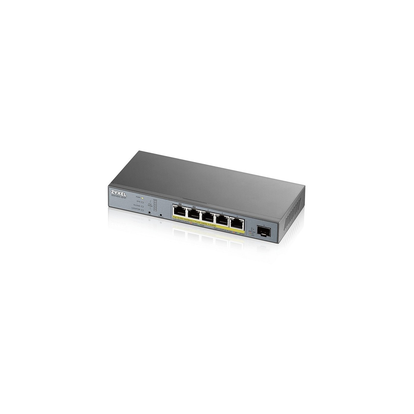 Zyxel GS1350-6HP PoE Switch - GS1350-6HP - 5+1P, Smart Managed, Gigabit — Buy in Cyprus with Fast Delivery