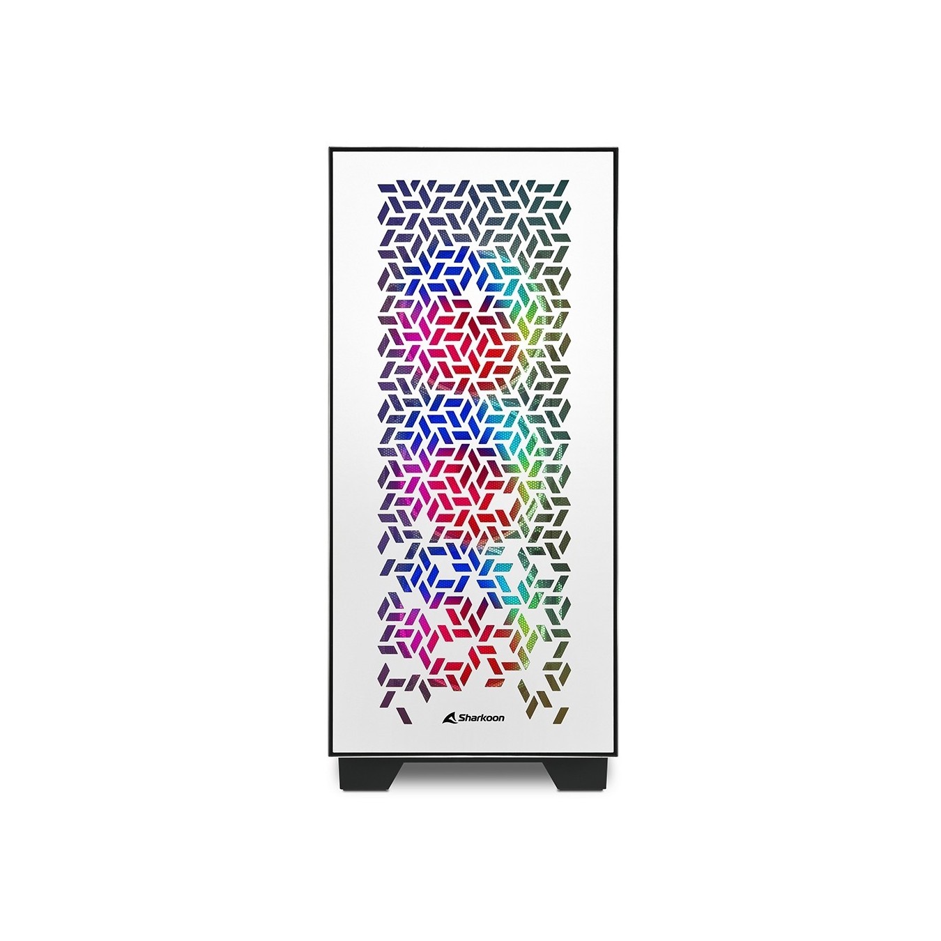 Sharkoon Elite Shark CA300H ATX 2xGlas White - CA300H - White, ATX Mid Tower — Buy in Cyprus with Fast Delivery