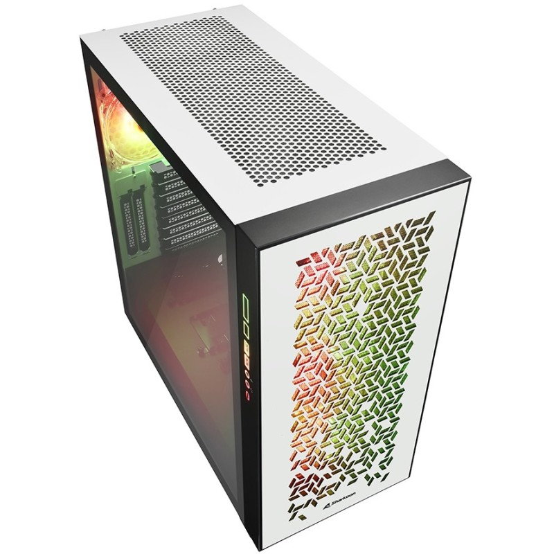 Buy Sharkoon Elite Shark CA300H ATX 2xGlas White - CA300H - White, ATX Mid Tower in Cyprus, Nicosia, Limassol, Larnaka, Pafos