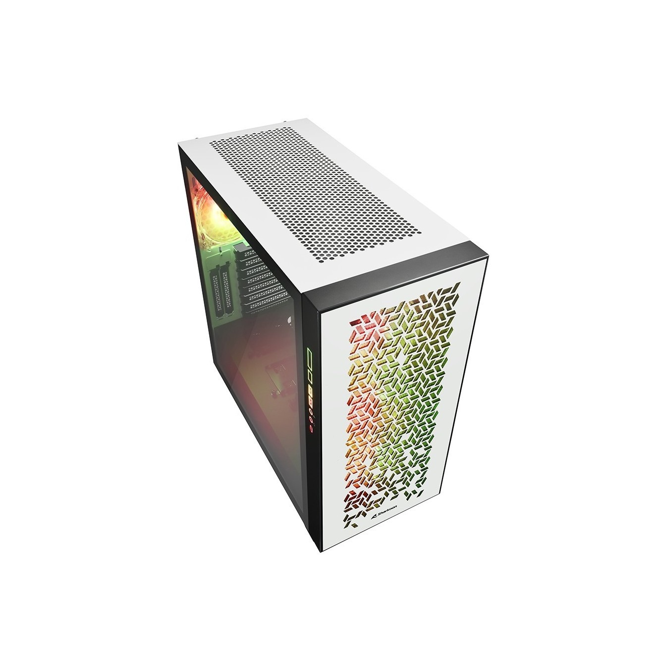 Sharkoon Elite Shark CA300H ATX 2xGlas White - CA300H - White, ATX Mid Tower — Buy in Cyprus with Fast Delivery