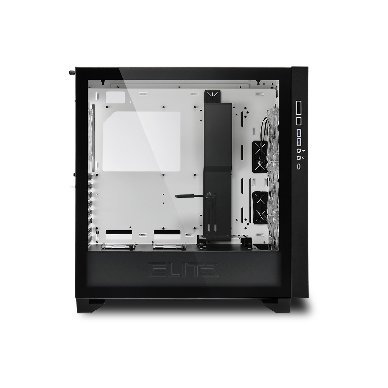 Sharkoon Elite Shark CA300H ATX 2xGlas White - CA300H - White, ATX Mid Tower — Buy in Cyprus with Fast Delivery