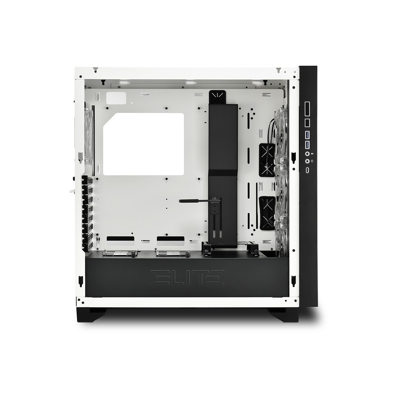Sharkoon Elite Shark CA300H ATX 2xGlas White - CA300H - White, ATX Mid Tower — Buy in Cyprus with Fast Delivery