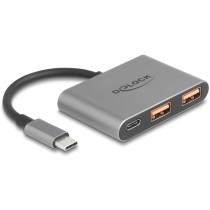 DELOCK 3-Port USB Hub 10 Gbps - (USB-C Hub, 1x USB-C + 2x USB-A) — Buy in Cyprus with Fast Delivery