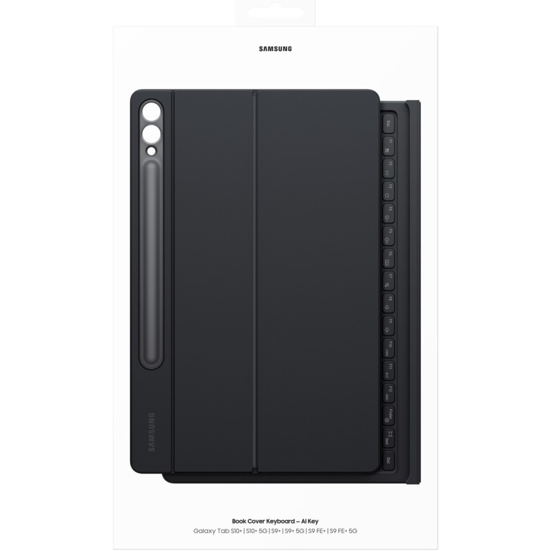 Buy Samsung Book Cover Keyboard for S10+/S9FE+/S9+ - EF-DX825 - Black in Cyprus, Nicosia, Limassol, Larnaka, Pafos
