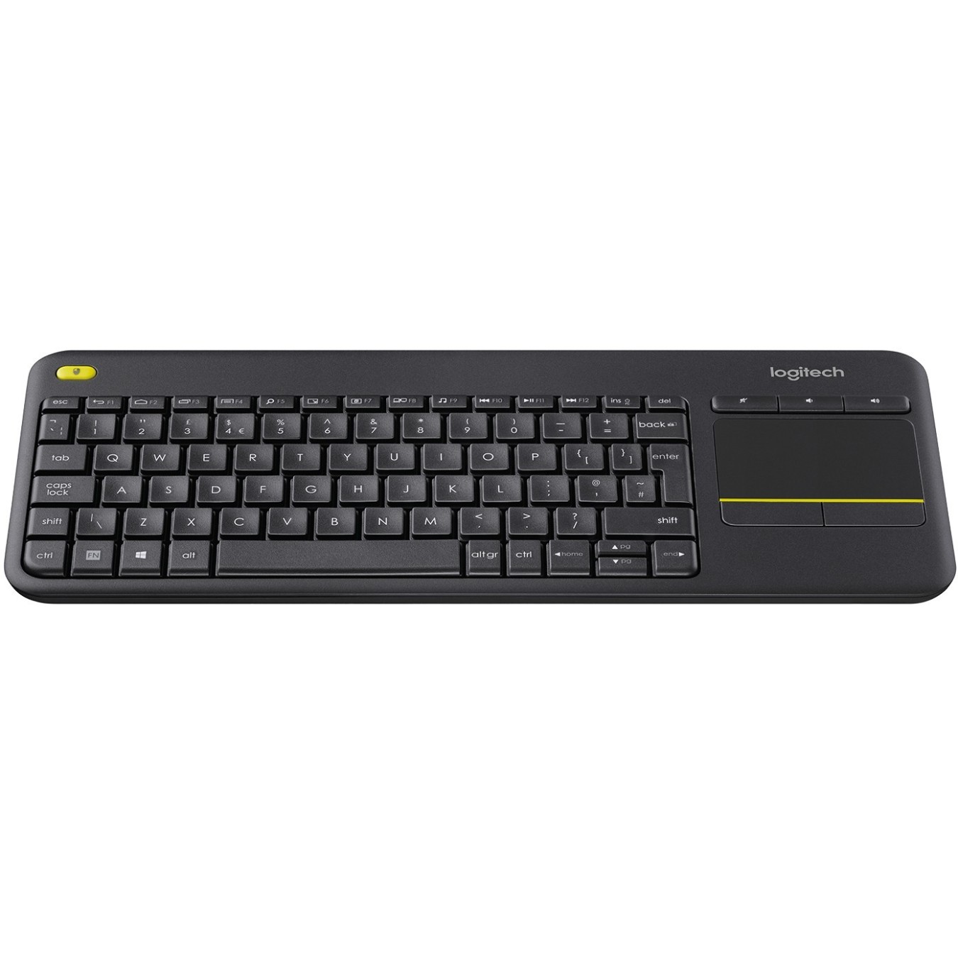 WIRELESS TOUCH KEYBOARD K400 - K400 - Tri-Mode USB/Bluetooth/2.4G, Backlighting: None — Buy in Cyprus with Fast Delivery