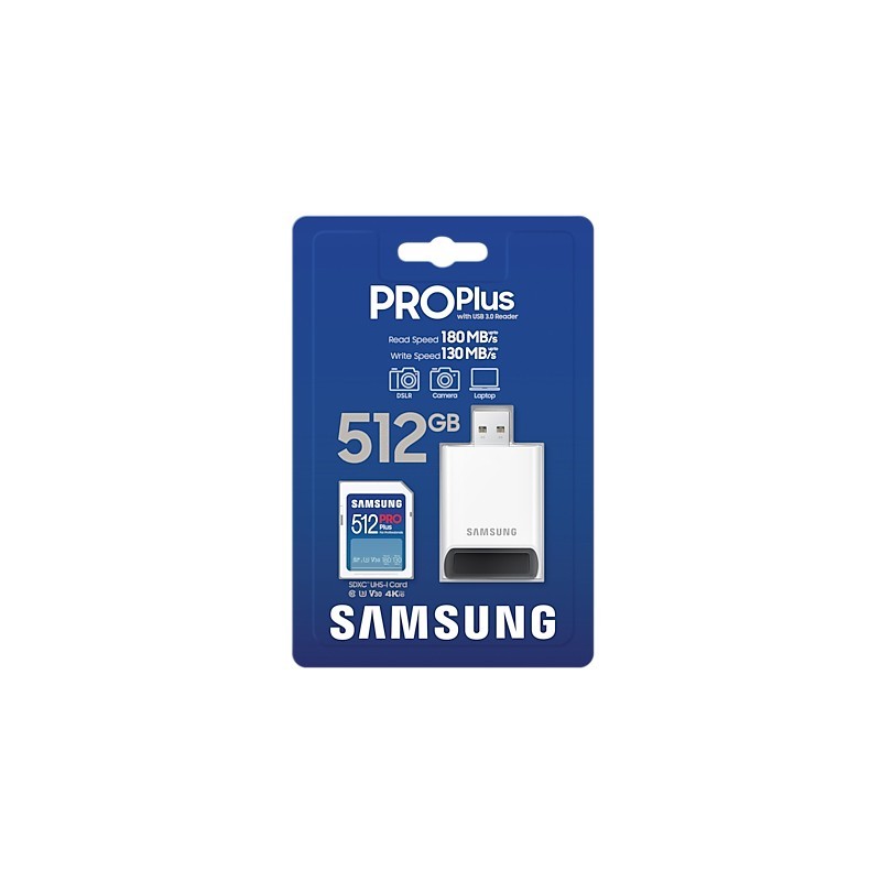 Buy Samsung XC PRO Plus 512GB microSDXC Card - XC PRO Plus - 512GB, Class 10, UHS-I in Cyprus, Nicosia, Limassol, Larnaka, Pafos