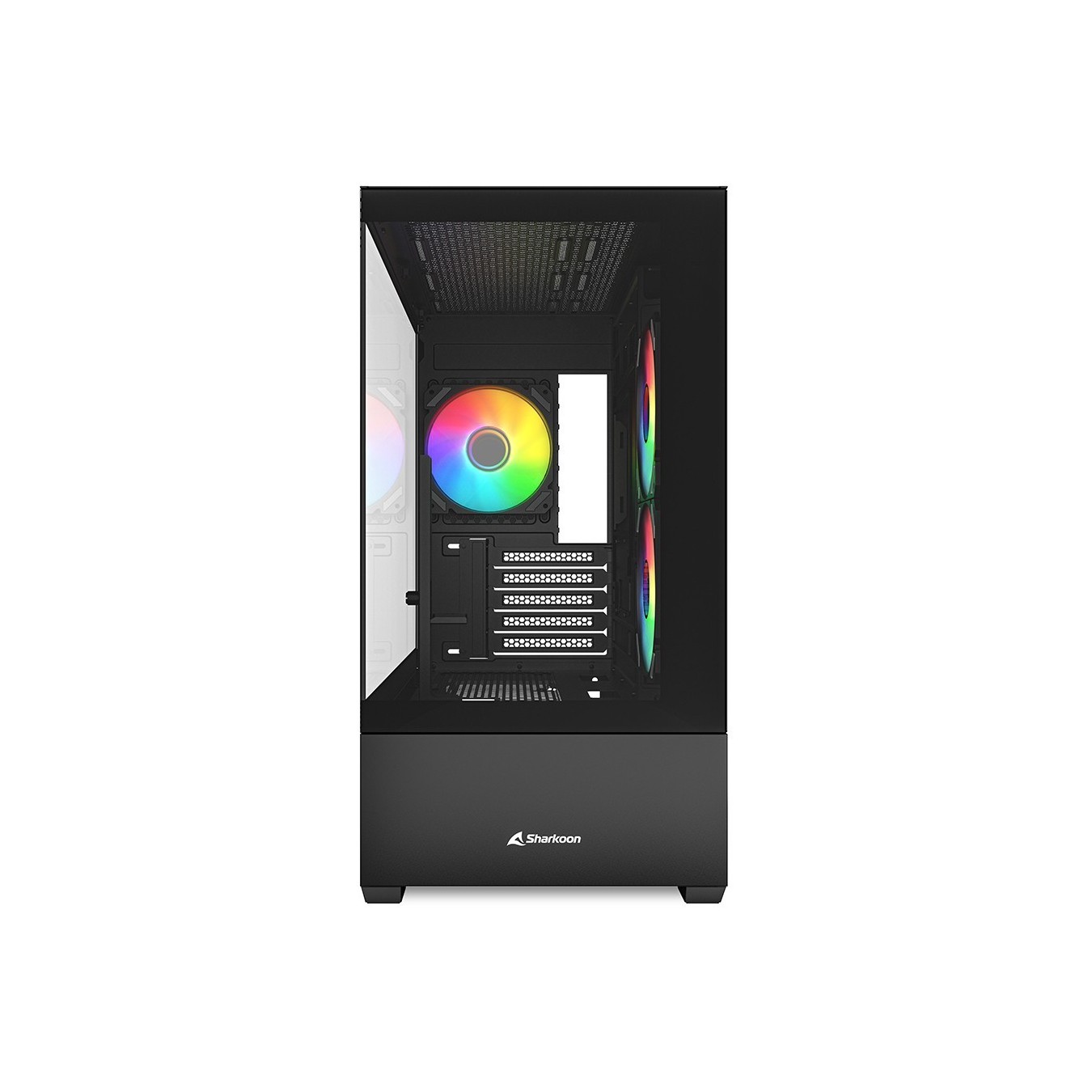 Sharkoon MK6 RGB Micro-ATX 1xGlas Black - MK6 RGB - Black Glass Panel — Buy in Cyprus with Fast Delivery