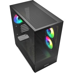 Buy Sharkoon MK6 RGB Micro-ATX 1xGlas Black - MK6 RGB - Black Glass Panel in Cyprus, Nicosia, Limassol, Larnaka, Pafos