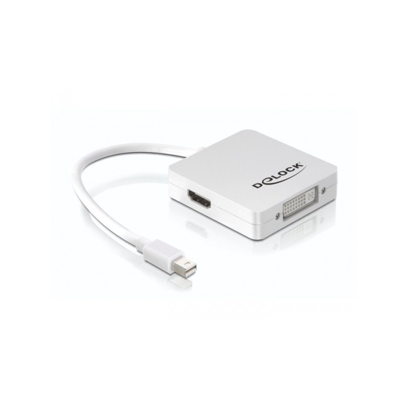 Buy DELOCK Mini DisplayPort 1.1 to HDMI/DVI Passive Adapter - White in Cyprus, Nicosia, Limassol, Larnaka, Pafos