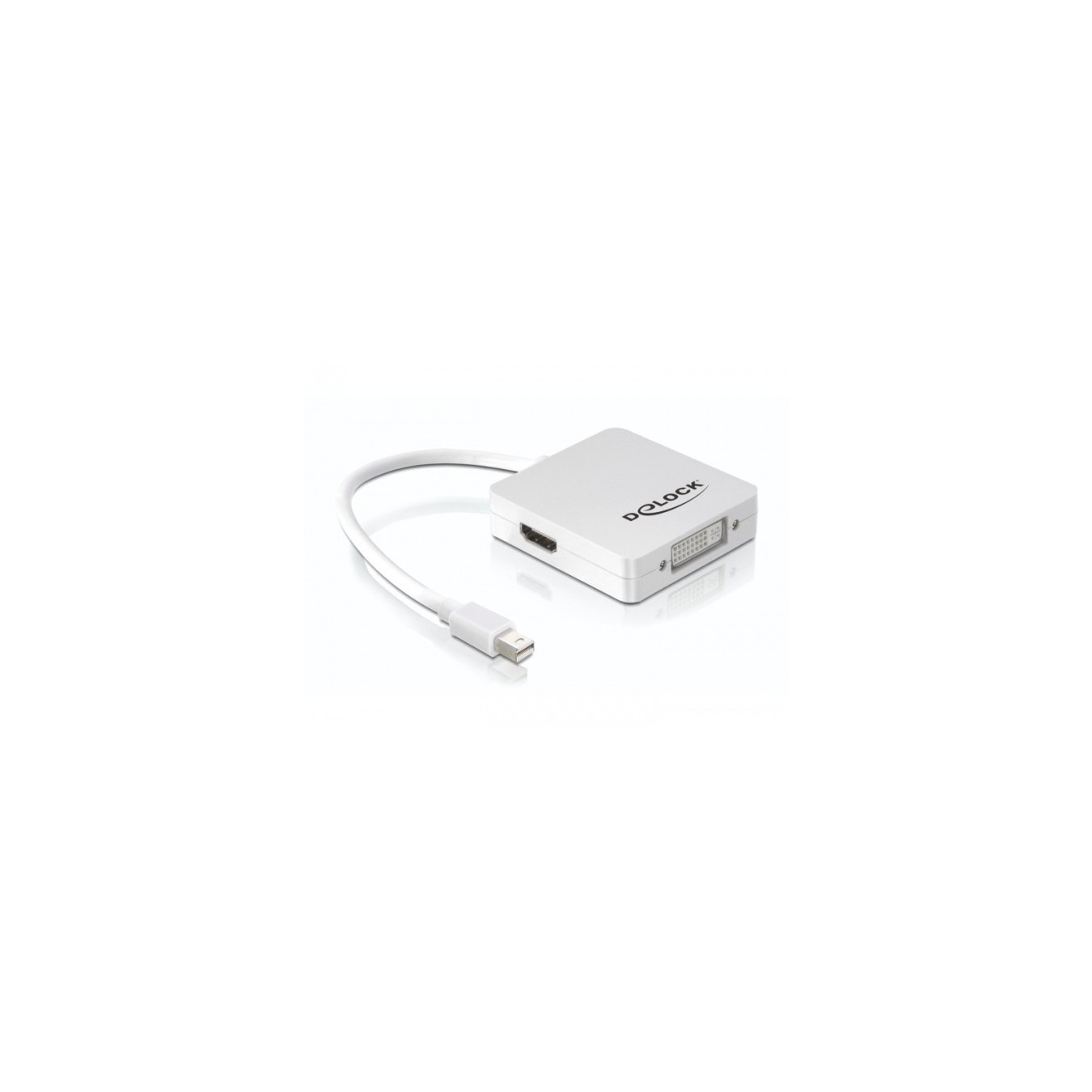 DELOCK Mini DisplayPort 1.1 to HDMI/DVI Passive Adapter - White — Buy in Cyprus with Fast Delivery