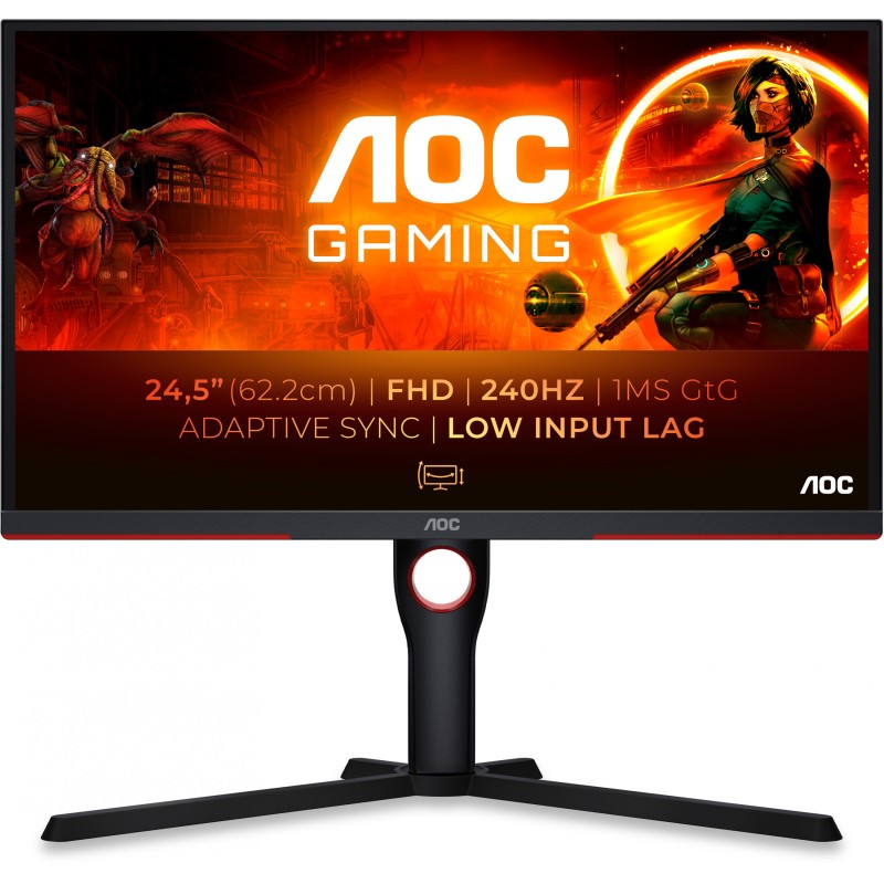 Buy 63.5cm 25-inch AOC Gaming G3 - 25G3ZM - FHD (1920x1080), 240Hz, 0.5ms, HDMI ... in Cyprus, Nicosia, Limassol, Larnaka, Pafos