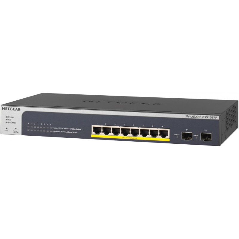 Buy Netgear GS510TPP RM PoE+ - GS510TPP - 8-Port Gigabit PoE+ Smart Web-Managed ... in Cyprus, Nicosia, Limassol, Larnaka, Pafos