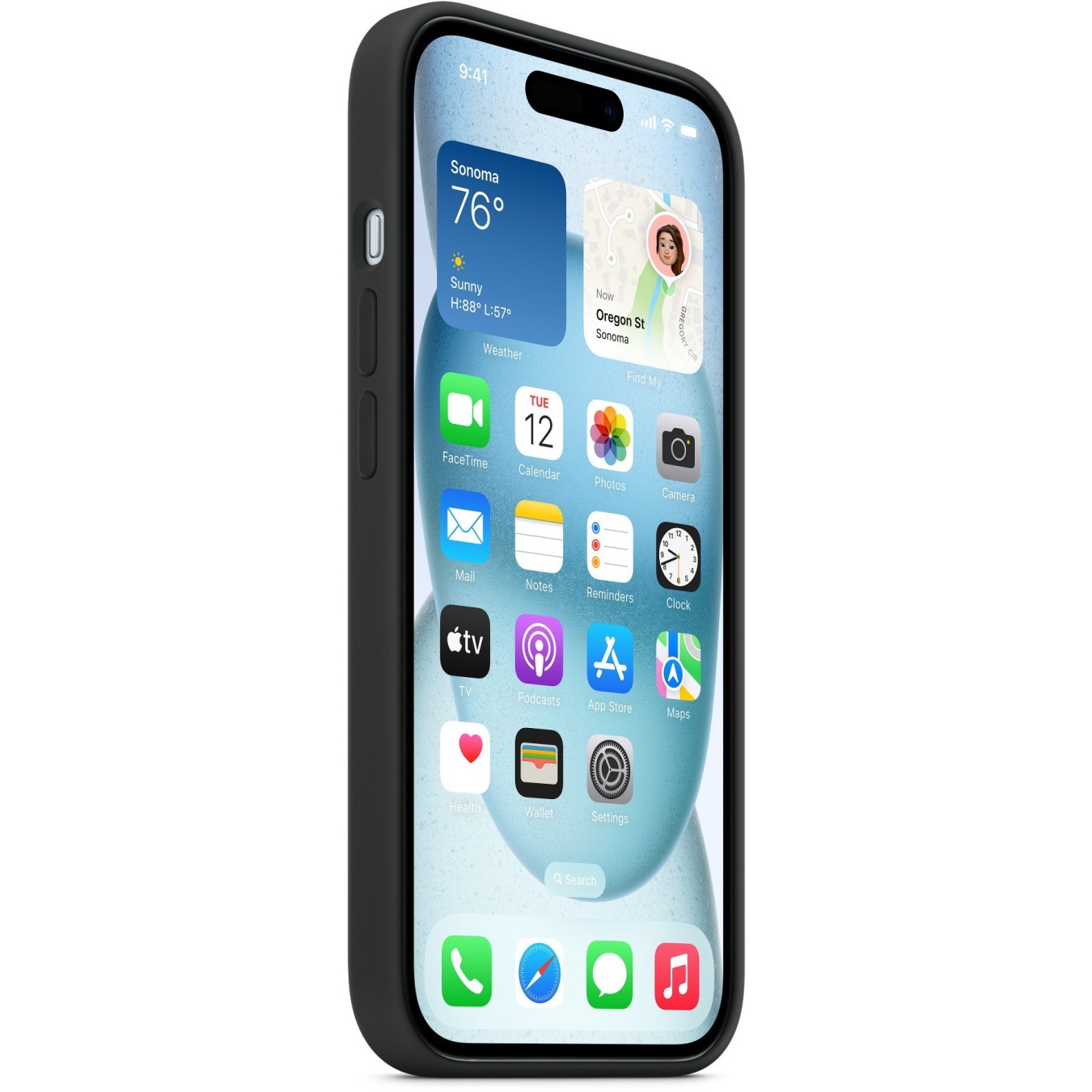 Apple iPhone 15 Silicone Case with MagSafe - Black — Buy in Cyprus with Fast Delivery
